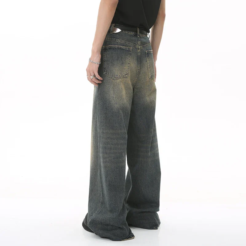 Dark Washed Baggy Jeans - Image 4
