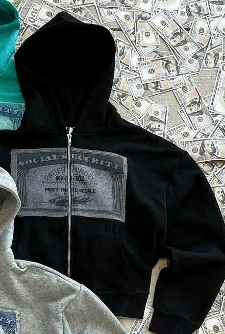 Money Zip Hoodie - Image 5