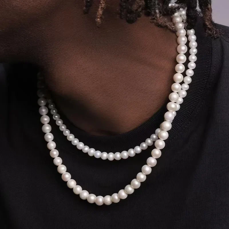 Pearl Necklace For Men - Image 3