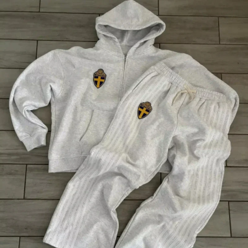 Vintage Tracksuit Zip Hoodie - Image 3